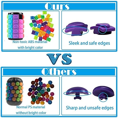 Magic 3D Puzzle Cube Rainbow Fidget Toy 5 Layers Rotate Slide Cylinder Game - Image 4