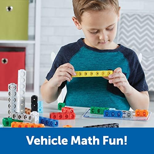 Learning Resources MathLink Cubes Kindergarten Math Activity Set: Mathmobiles 115 Pieces, Ages 5 and Up Kindergarten STEM Activities, Math Activity Set and Games for Kids - Image 2