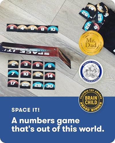 SimplyFun Space It! - Educational Kids’ Game - Math Game for Kids Focused on Skip Sequencing - 2-5 Players, Ages 8 & Up - Image 2