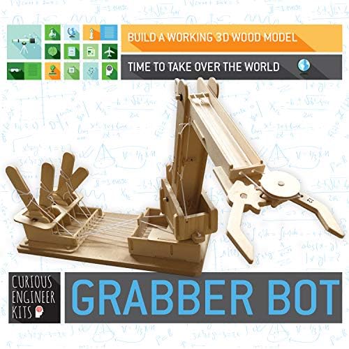 Copernicus Toys Make a Grabber Bot Kit | 3D Wooden Model | Facts and Easy Instructions Included Curious Engineer Kit… - Image 2