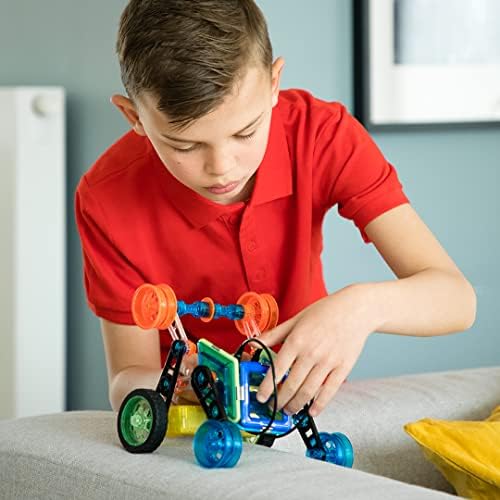 GeoSmart Flip Bot - Build Remote-Controlled GeoMagnetic Vehicles with This STEM Focused Magnetic Construction Set Featuring Rechargeable Turbo Motors - Image 2