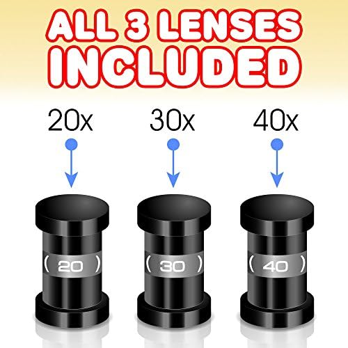 ArtCreativity Kids Telescope for Beginners with Tripod Stand & 3 Eyepieces (20x, 30x, 40x) | Educational Astronomy Toy, STEM Science Learning Gift & Birthday Present for Boys & Girls Ages 3+ - Image 3