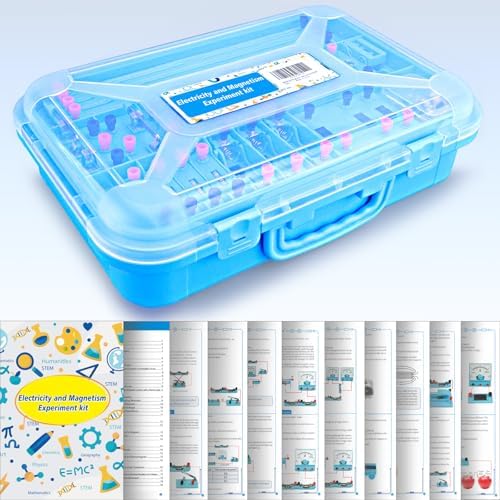 Physics Labs Basic Electricity Discovery Circuit and Magnetism Experiment kit for High School Students, STEM Kits for Learning Starter Electromagnetism Elementary Electronics - Image 3