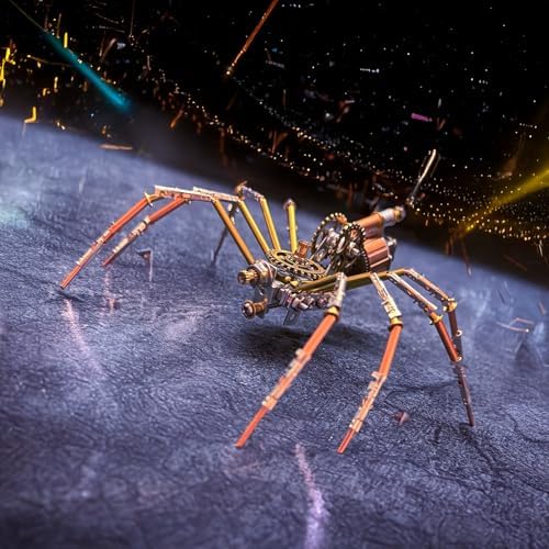 Mechanical Insect Bug Spider Sculpture, Metal Model Kits, Adult Hobby Kits for Men,Arts & Crafts,DIY Projects Metal Building Mens Birthday Gift, Fun (Mechanical Spider C) - Image 4