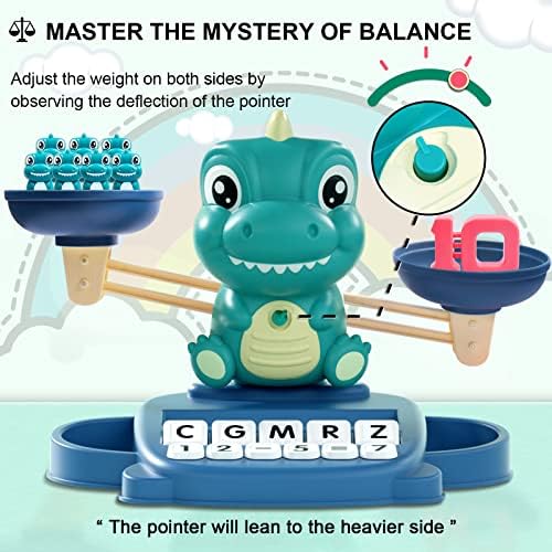 Kaodezhu Dinosaur Math Balance Toys, Montessori Toys for 3 Years Old Kids - Image 4