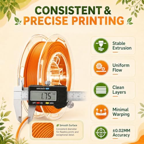 AOSEED PLA Filament Set 1.75mm (±0.02mm), 8-Pack, 200 g (0.44 lb) per Spool - Image 7