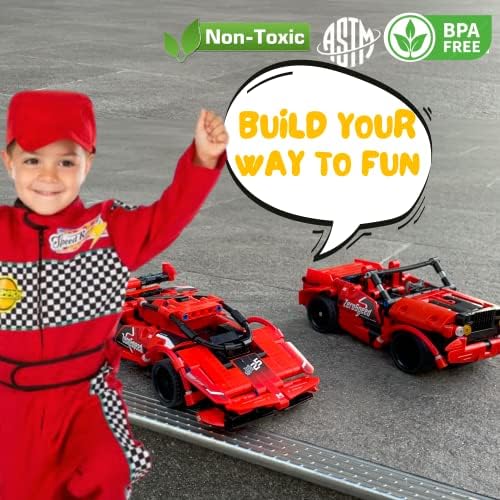 RC Car Building Toys for Boys Age 8-12 Fun STEM Activities for Kids and Cool Birthday for 7, 8, 9, 10+ Years Old Boys Remote Control Car Building Kit 2-in-1 RC Cars Kit to Build - Image 4
