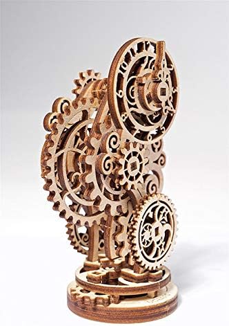 Mechanical UGEARS Wooden 3D Puzzle Model Steampunk Clock Construction Set - Image 3