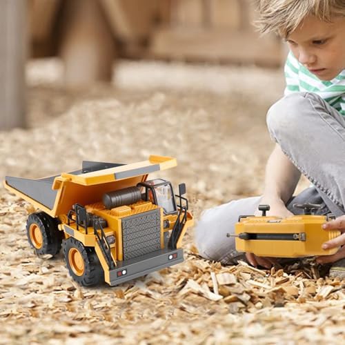 PREPOP Remote Control Dump Truck for Kids, RC Construction Vehicle Toy - Image 4