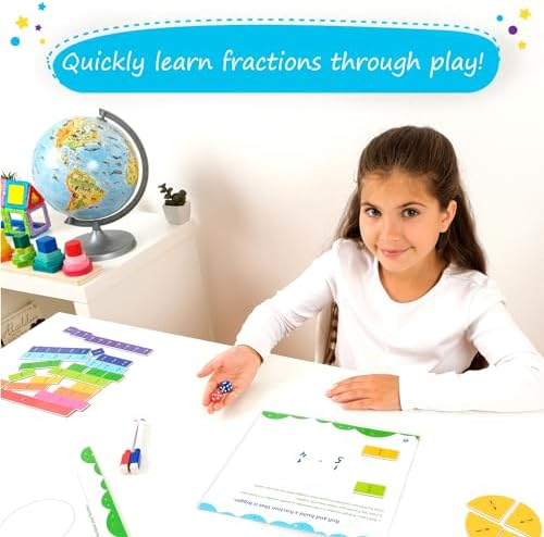Simply magic 166 PCS Magnetic Fractions - Fraction Manipulatives - Image 2