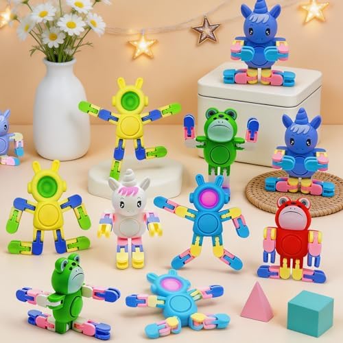 12 Pack Fidget Spinners Toys Transformable Animal Bunny Unicorn ,Stress Relief Sensory Toys for Boys Girls Toddler Teens Party Favors for Kids Goodie Bag Stuffers Filler Birthday Gifts Travel Toys - Image 4
