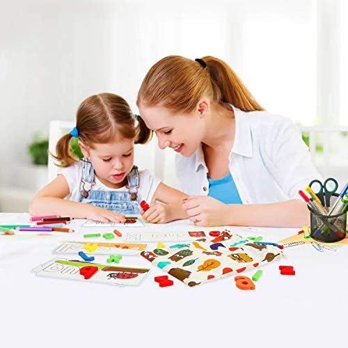 SpringFlower See & Spell Matching Letter Toy,Learning Educational Toy For 3 4 5 6 Years Old Boys And Girls,Preschool Learning Activities,Shape & Color Recognition Game,Cvc Word Builders For Kids,80Pcs - Image 6