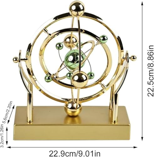 Celestial Orbit Perpetual Motion Pendulum, Kinetic Art Desk Decor 3D Space,Battery Powered Perpetual Motion Machine, Kinetic Art Desk Decor Science, Magnetic Balance Model for Home Or Office - Image 2
