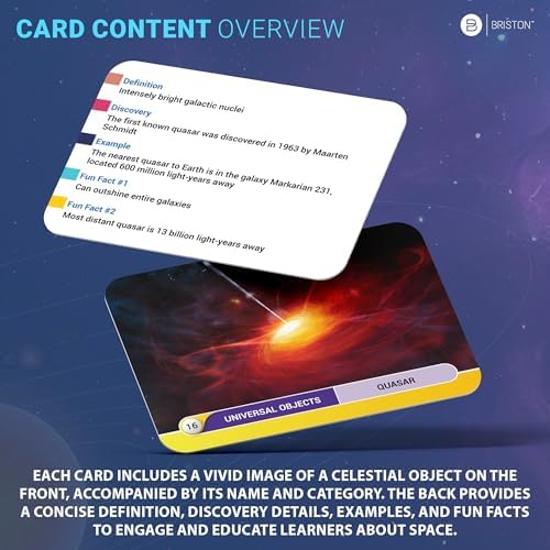 Astronomy Flash Cards – 77 Space Facts, Solar System, Stars & Galaxies - Image 6