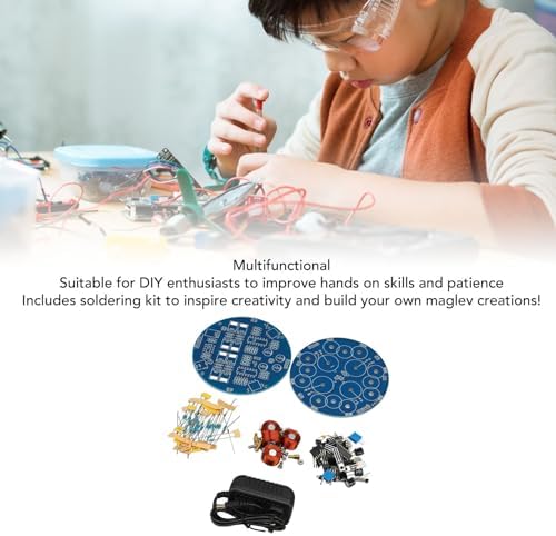 Magnetic Levitation Module Kit, DIY Levitation Machine Core with Soldering Kit for Home School Laboratory, High Stability ABS Plastic - Image 2