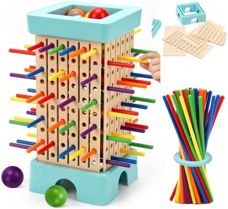Montessori Board Game for Kids 4-8, Educational Math Family Games by Pinshoon