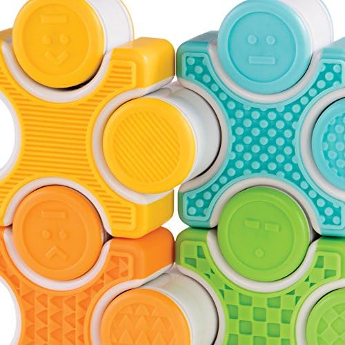Guidecraft Grippies Stackers - 24 Piece Set, Stem Soft Grip Magnetic Building Toy for Toddlers - Image 5