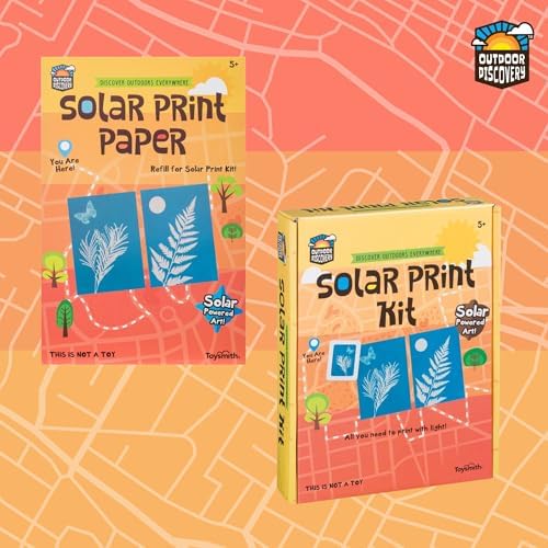 Toysmith Outdoor Discovery Solar Print Paper Kit, Multicolor, 36 Sheets - Image 2