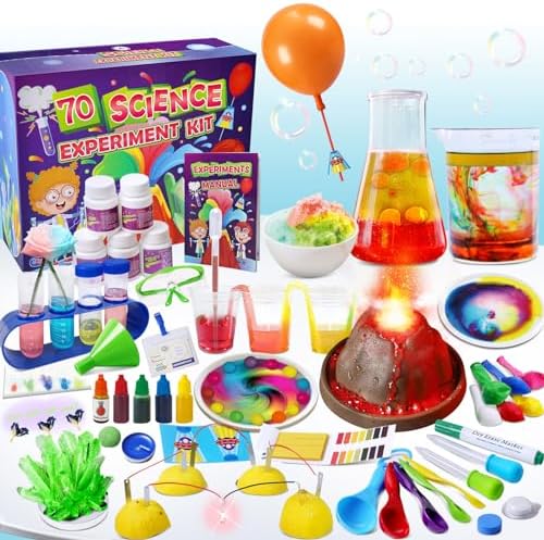 UNGLINGA 70 Lab Experiments Science Kits for Kids Chemistry Set Toys by UNGLINGA