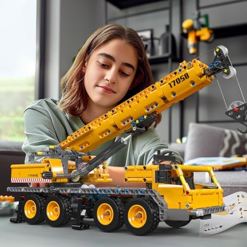 Mould King 17058 City Mobile Crane Truck Toy Building Set, Construction Vehicle Model Blocks Kit for Adults, Toys Gifts for Kids Children, Playset for Boys and Girls Ages 8+(997 Pieces) - Image 6