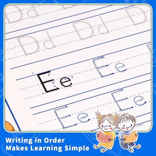 Magic Grooved Handwriting Practice Book for Kids Ages 3-8, Reusable Tracing Workbooks with Auto-Disappearing Ink, Preschool Learning Activities for Toddlers-Gifts for Children - Image 6