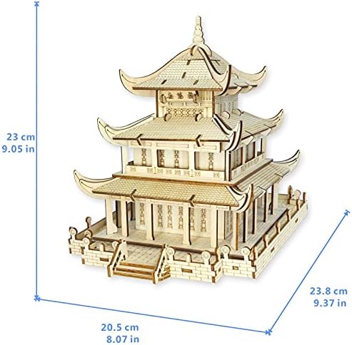 3D Puzzle,Balody World Famous Architecture Blocks Model,Assembly Wooden Home Decors Adult Craft Kits, World Famous Buildings Model,Challenge for Adults,Birthday Gift for Adults - Image 2