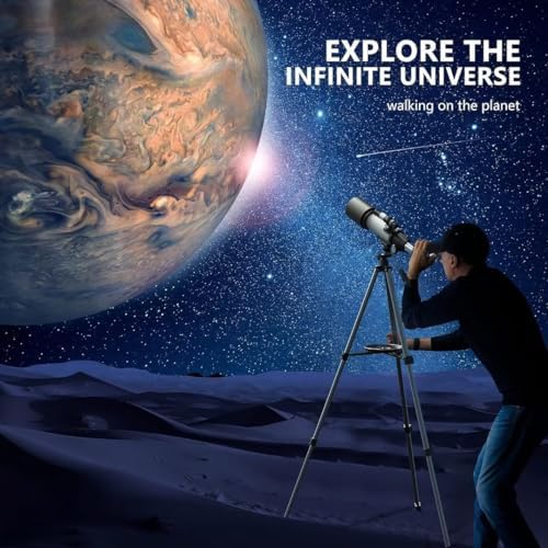 Astronomical Telescope, 70mm Aperture 400mm AZ Mount Refracting Telescope Beginners with AZ Mount Tripod Phone Adapter & Carrying Bag - Image 4