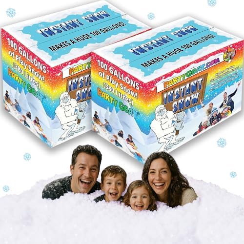 PARTY GOAT Bulk Fake Snow Powder, 200 Gal Instant Snow for Big Events, 33lb by PARTYGOAT%C2%AE