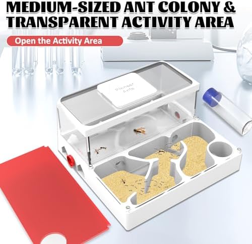 Ant Farms with Yellow Sand and Tool Kit-Transparent Ant Farm for Adults 3D Printed Ant Nest Workshop Castle Ant Garden for Live Ants and Queen (Model-B) - Image 6