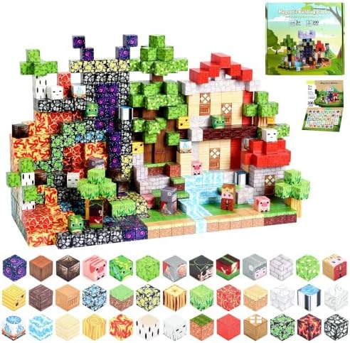 200 PCS Magnetic Blocks STEM Building Set for Boys Girls Kids Age 3+ by Unknown