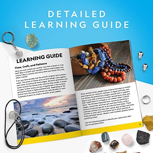 National Geographic Rock Tumbler Refill Kit with 3 Lbs. Rough Gems - Image 6