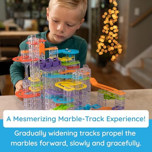 Fat Brain Toys Trestle Tracks Pro Marble Run Set, 274-Piece Modular Marble Track, STEM Toys for Kids, Fun Science Kits for Girl and Boy Ages 8-13+ - Image 3