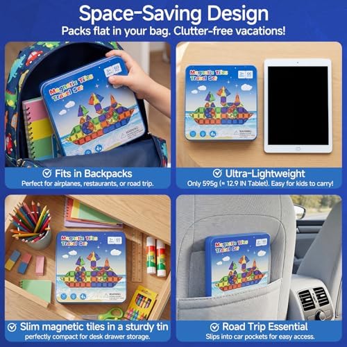 WMXDU Mini Magnetic Building Set: Keep Boys Quiet 60 Mins on Road Trips - Image 4