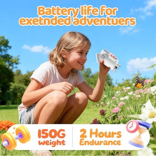 1600X Microscope for Kids, 2.0" Screen Toddler Toy, White - Image 6