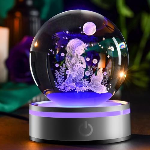 IFOLAINA Mermaid Crystal Ball Gifts for Girls Her Back to School Gifts by IFOLAINA