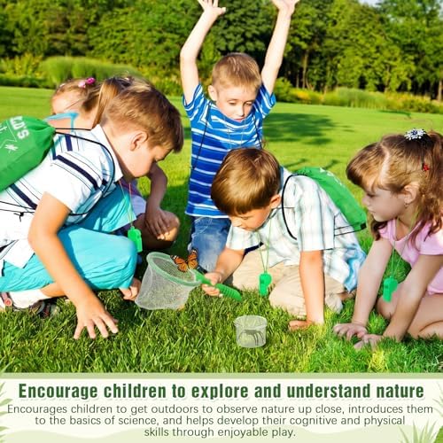 Silipull 48 Pcs Bug Catching Kit for Kid Bulk, Outdoor Explorer Kit, Green - Image 4