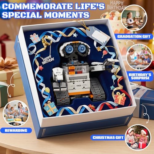 HPROMOT Robot Building Kit, APP & Remote Coding Toy Gift Boys Girls 8-16 | Birthday Gift for Boys Girls Ages 8-16 | 688 PCS 5-in-1 Robot | APP + Remote | STEM Coding | Rechargeable Battery - Image 6