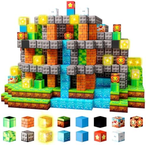 Magnetic Building Blocks STEM Toy Magnet Cubes for Kids 4-12 by Laoren