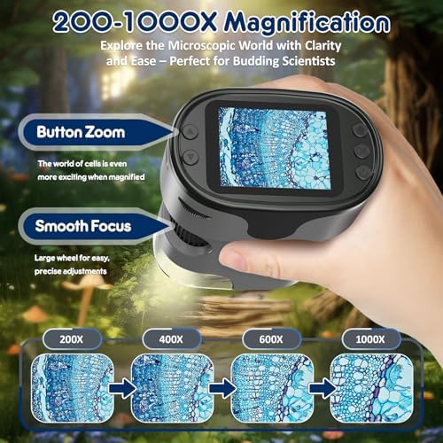 Kids Digital Microscope Science Gift: Complete STEM Toy Kit for Ages 4-12 - Image 2