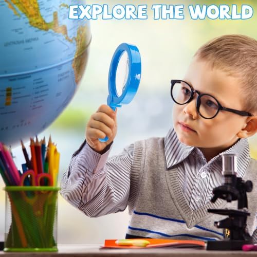 Lewtemi 18 Pack Kids Magnifying Glass with Stand, Multicolor - Image 5