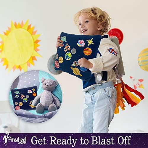 Pinwheel Crafts Space Pillow Sewing Kit for Kids 8-12 with Mini Telescope - Image 3