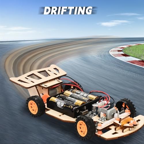 Self-Centering Steering Remote Control Car，STEM Projects for Kids Ages 8-12，Engineering kit, DIY rc car kit, STEM Kits for Kids Ages 8-12 - Image 4