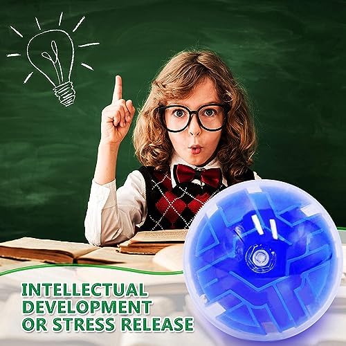 50 Pack 3D Puzzle Ball Brain Games Toy, Mini Puzzle Ball Games for Kids Ages 6 7 8-10 Boys Girls Adults, Brain Teaser Fidget Toys, Magic 3D Maze Ball for Boys Girls Birthday Gifts Classroom Prize - Image 3