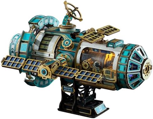 International Space Station Model, 3D Wooden Puzzle for Adults by Unknown