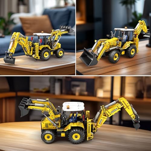 Reobrix RC Backhoe Loader Building Block Sets for Adults 2231PCS - Image 5