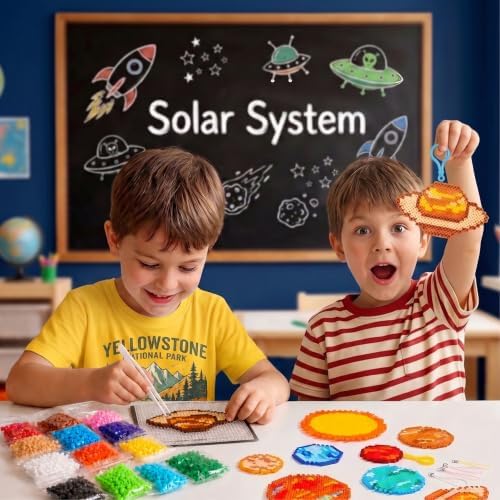 Caydo Solar System Fuse Beads Kit, STEM Space Science Toys Gift for Kids - Image 3