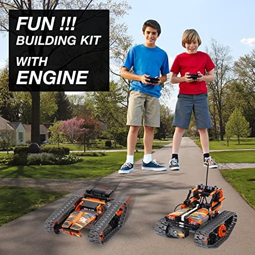 BIRANCO. STEM Remote Control Building Kit 3 in 1 RC Tracked Racer/Tank/Robot Engineering Toys, Science Construction Play Set, Toy Car Christmas for Boys & Girls Age 8-12 (392pcs) - Image 2