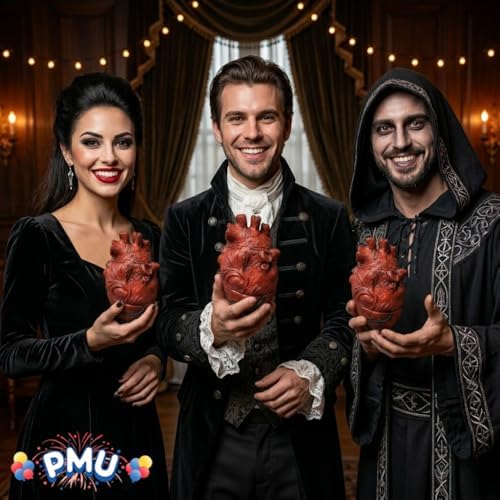 PMU 3Pcs Fake Heart - Bloody Heart Body Parts Halloween Decoration - Image 4