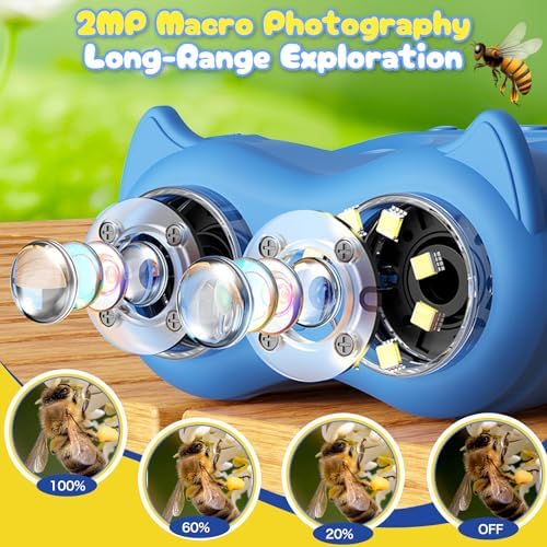 2 in 1 Microscope and Telescope, 4K 2.0" Screen, 1000X Microscope for Kids - Image 4
