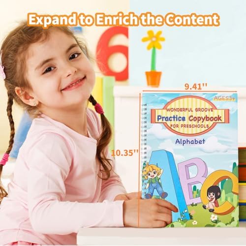 Magic Grooved Writing Practice Books for Kids 3-8 - Image 2